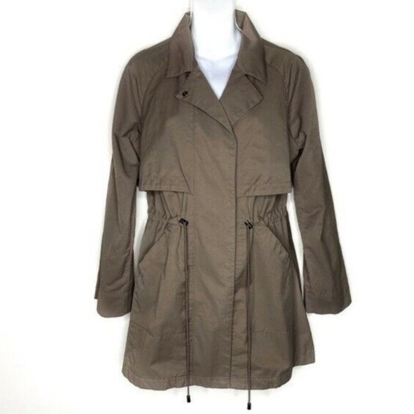 H by Halston Jackets & Coats Halston Tab Sleeve Cinch Waist Anorak
